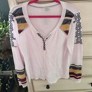 Women’s Sundance Shirt Size Large Henley